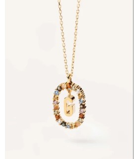 Collana Donna in Argento Dorao con Lettera G - PDPAOLA