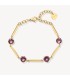 Bracciale Donna Affinity in Acciaio Pvd Oro con Swarosvki Rosa BFF163 - Brosway