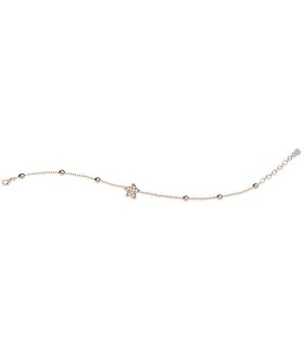 Bracciale Bimba In Argento Rosè con Stella Marina e Pietre - Nanan