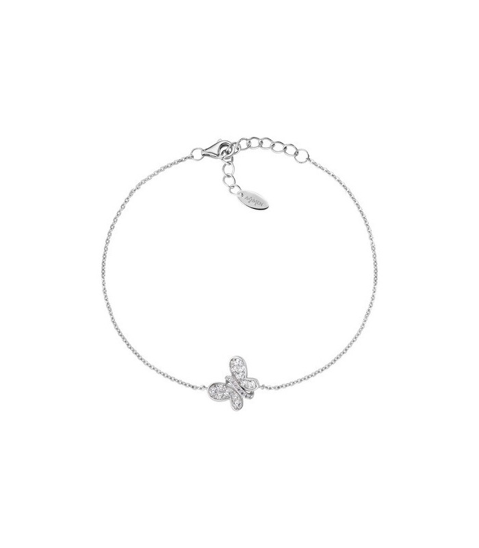 Bracciale Donna in Argento con Farfalla e Zirconi - Amen