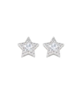 Orecchini Donna in Argento con Stella e Zirconi ESTBBBZ - Amen