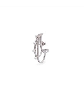 Mono Orecchino Donna Galactica in Argento con Perle - Rue Des Mille
