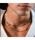 Collana Donna Tangle Girocollo Groumette Argento Dorato - Rue Des Mille