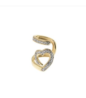 Mono Orecchino Dorato Madly Earcuff Cuore - Rue des Mille