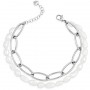 Bracciale Donna Multifilo in Argento e Perle - Ops Objects
