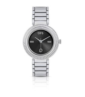 Orologio Donna Solo Tempo in Acciaio con Quadrante Nero OPSPW-894-3450 - Ops Objects