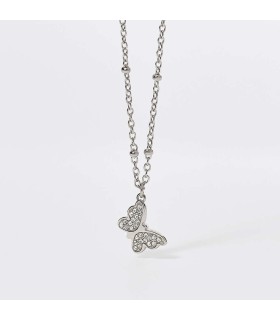 Collana Donna in Acciaio con Farfalla - 2Jewels