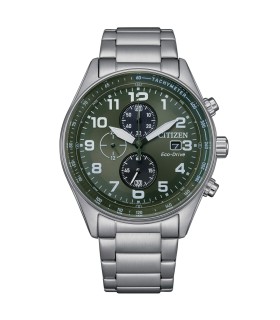 Orologio Uomo Crono Urban EcoDrive in Acciaio Quadrante Verde CA0770-72X - Citizen