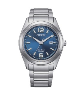 Orologio Uomo Solo Tempo EcoDrive OF in Supertitanio con Quadrante Blu AW1641-81L - Citizen