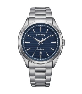 Orologio Uomo Solo Tempo OF Classic Elegance EcoDrive in Acciaio Quadrante Blu AW1750-85L - Citizen