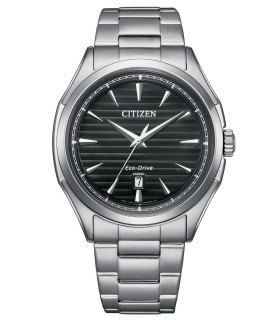 Orologio Uomo Solo Tempo OF Classic Elegance EcoDrive in Acciaio Quadrante Nero AW1750-85A - Citizen