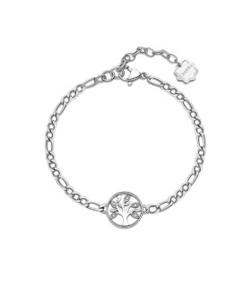 Bracciale Donna Chakra in Acciaio con Albero della Vita e Zirconi Bianchi BHKB143 - Brosway