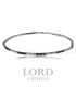 Bracciale Tennis in Oro Bianco con Diamanti ct. 0,65 G VS e Diamanti neri ct. 0,70 - Davite & Delucchi