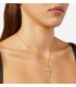 Collana Donna Bold Cross Dorata con Croce e Pietre J19AWC11 - Chiara Ferragni