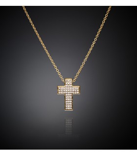 Collana Donna Squared Cross Dorata con Croce con Pavè J19AWC09 - Chiara Ferragni