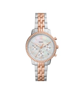 Orologio Donna Cronografo Neutra in Acciaio Bicolor Rosè ES5279 - Fossil