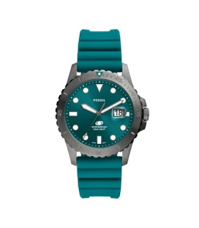 Orologio Uomo Solo Tempo Blue in Acciaio con Cinturino in Silicone Blu FS5995 - Fossil