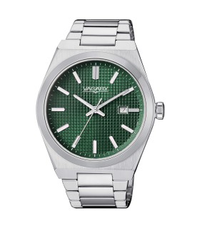 Orologio Uomo Timeless Solo Tempo in Acciaio con Quadrante Verde IB9-212-41 - Vagary