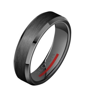 Anello Uomo in Acciaio Brunito e Ceramica SACX150 - Sector