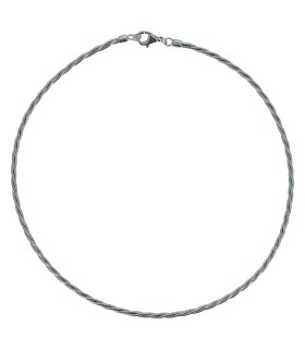 Collana Dna Spring Treccia in Rutenio Lucido WDNAG749 - Pesavento