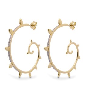 Orecchini Donna "Dancing Drops" a Spirale ORZ- 014 M5 Au - Rue des Mille