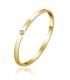 Bracciale Uomo Rigido With You in Acciaio Pvd Oro Con Zircone Bianco BWY37L - Brosway