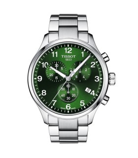 Orologio Uomo Chrono XL Classic in Acciaio Quadrante Verde T116.617.11.092.00 - Tissot