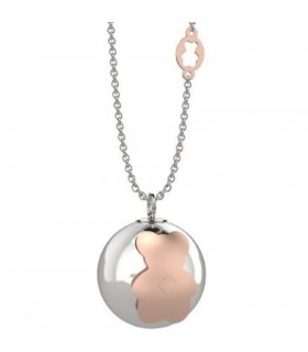 Collana Chiamangeli in Argento con Orsetto Rosè - Nanan