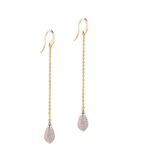Orecchini Donna in Pronzo Dorato con Pendente con Pietre BTUOOZ24 - Rebecca