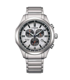 Orologio Uomo Crono Ecodrive in Super Titanium Quadrante Argento AT2530-85A - Citizen