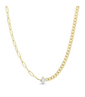 Collana Donna Groumette Fantasia in Argento Dorato - Lord 925