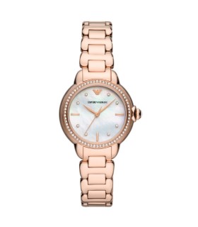 Orologio Donna Mia Solo Tempo in Acciaio Rosè con Quadrante Madreperla AR11523 - Emporio Armani