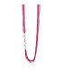 Collana Donna in Argento Rosè con Perle d'acqua Dolce e Spinello Fuxia LGNK534 - Le Lune Glamour