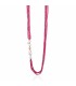 Collana Donna in Argento Rosè con Perle d'acqua Dolce e Spinello Fuxia LGNK534 - Le Lune Glamour