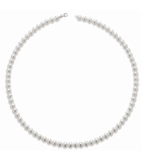Collana Donna Di Perle FW 7/7.5mm con Elementi in Oro  A Quality LLNK75.2 - Le Lune