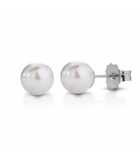Orecchini Donna in Oro Bianco con Perle FW 4/4.5mm LLEA00.45 - Le Lune