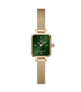 Orologio Donna Quadro Mini Melrose  Gold Emerald DW00100653 - Daniel Welligton