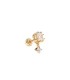 Mono Orecchino Donna Piercing Eli in Argento Dorato e zircone PG01-776-U - PDPAOLA