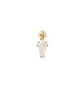 Mono Orecchino Donna Piercing Lua in Argento Dorato e zircone PG01-725-U - PDPAOLA