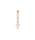Mono Orecchino Donna Piercing Super Vero in Argento Dorato e zircone PG01-728-U - PDPAOLA