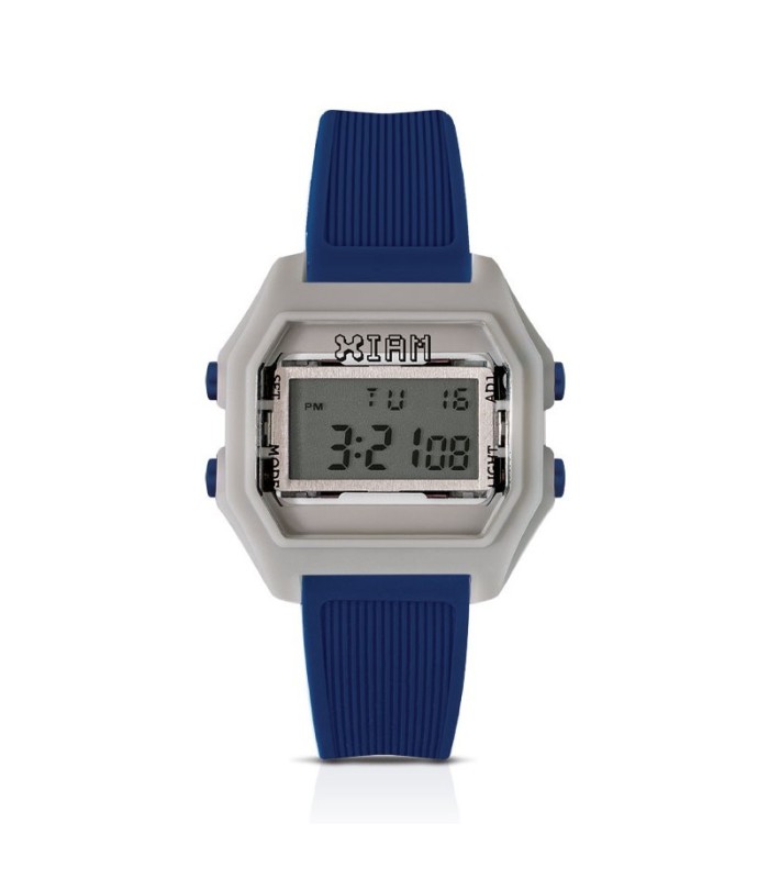 Orologio Bimbpo Digitale in Silicone Blu Cassa Grigia - I Am Watch