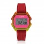 Orologio Donna Cassa M Bicolor Giallo e Arancio Cinturino Rosso Trasparente IAM-KIT549 - I Am Watch