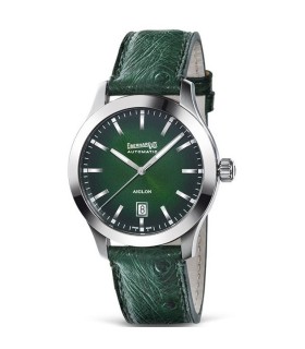 Orologio Uomo Aiglon Grande Taille Quadrante Verde e Cinturino in Pelle Verde - Eberhard