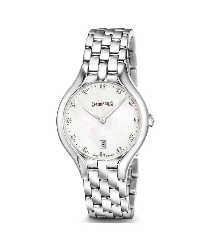 Orologio Donna Revè Solo Tempo in Acciaio Quadrante con Diamanti - Eberhard