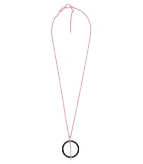 Collana Donna "Polvere diSogni" in Argento Rosè e Polvere Nera WPLVE2810 - Pesavento