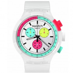 Orologio Swatch The Purity of The Neon Cronografo SB06W100 - Swatch