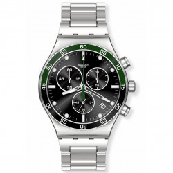 Orologio Uomo Dark Green Irony Cronografo in Acciaio YVS506G - Swatch