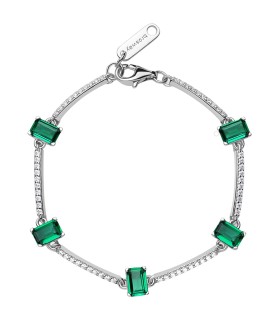 Bracciale Fancy in Argento con Zirconi Emerald FLG04 - Brosway