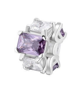 Charm Fancy in Argento con Zirconi Amethyst FMP02 - Brosway