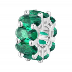 Charm Fancy in Argento con Zirconi Emerald FLG01 - Brosway